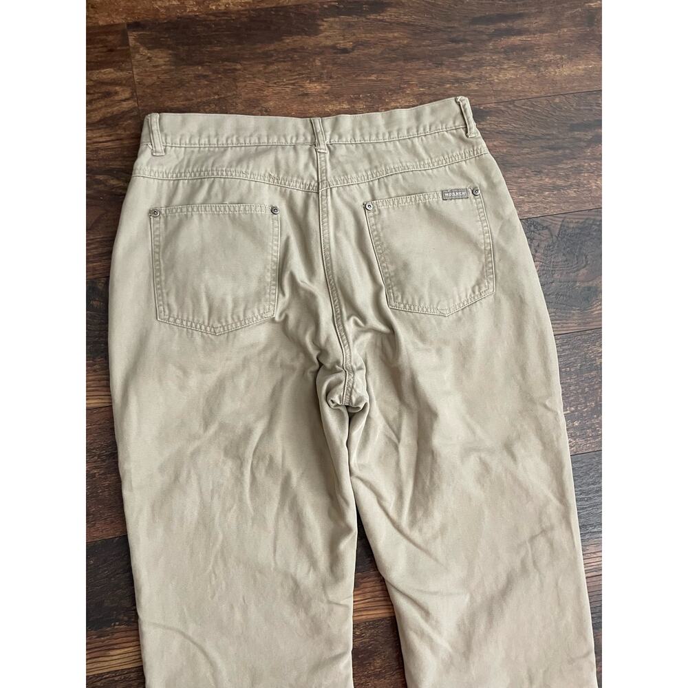 Woolrich Women’s Khaki Pants Fleece Lined Sz 12 button Heavy Workwear Chore - Picture 7 of 12